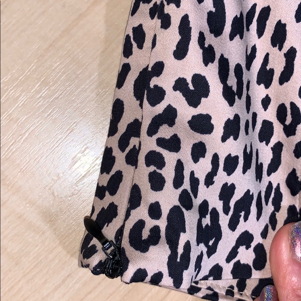 ZARA PUFF SHOULDER POPLIN Animal Print Crop - Picture 10 of 11